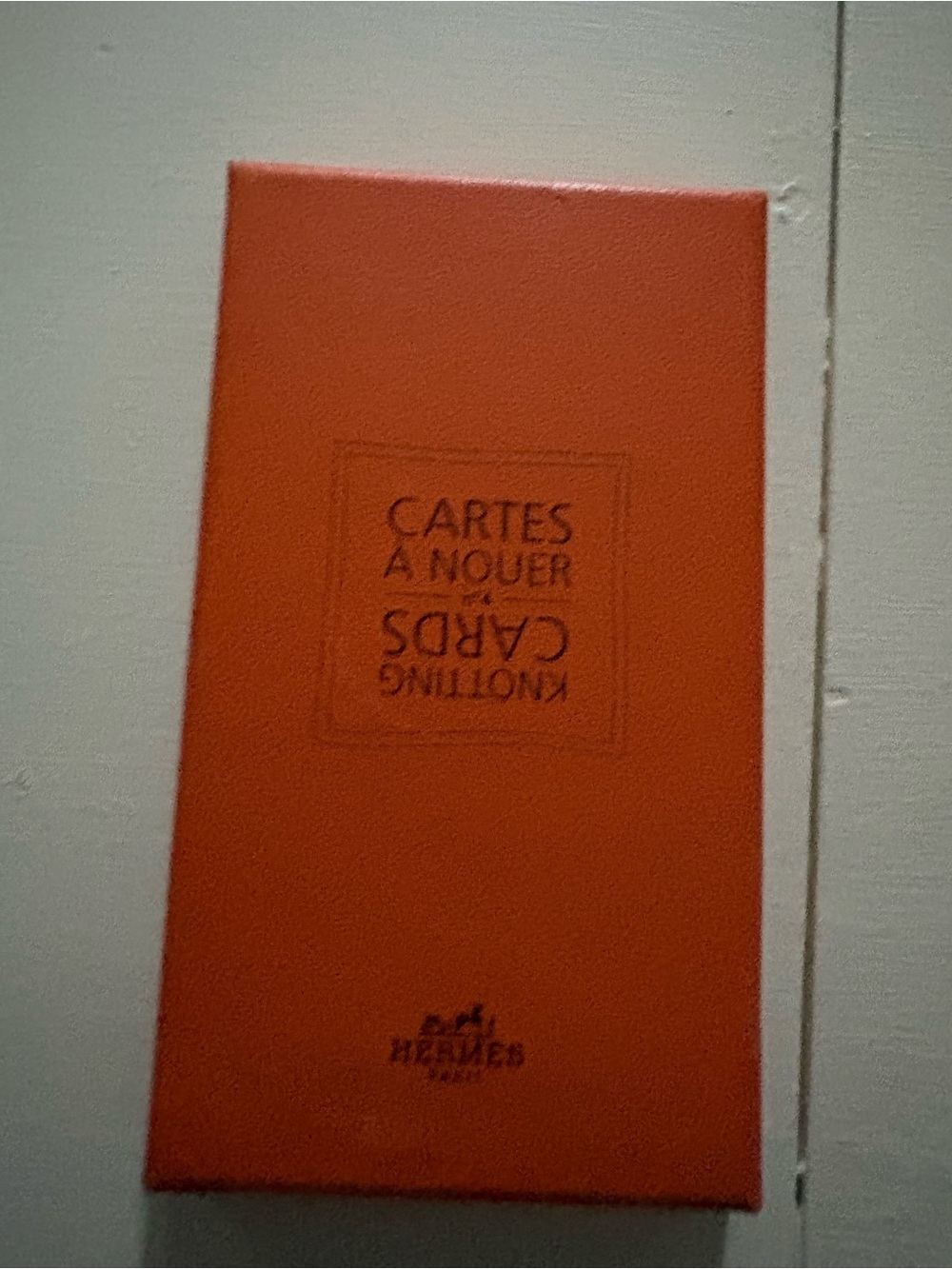 Hermes Orange Playing Card Deck Box - Picture 2 of 14
